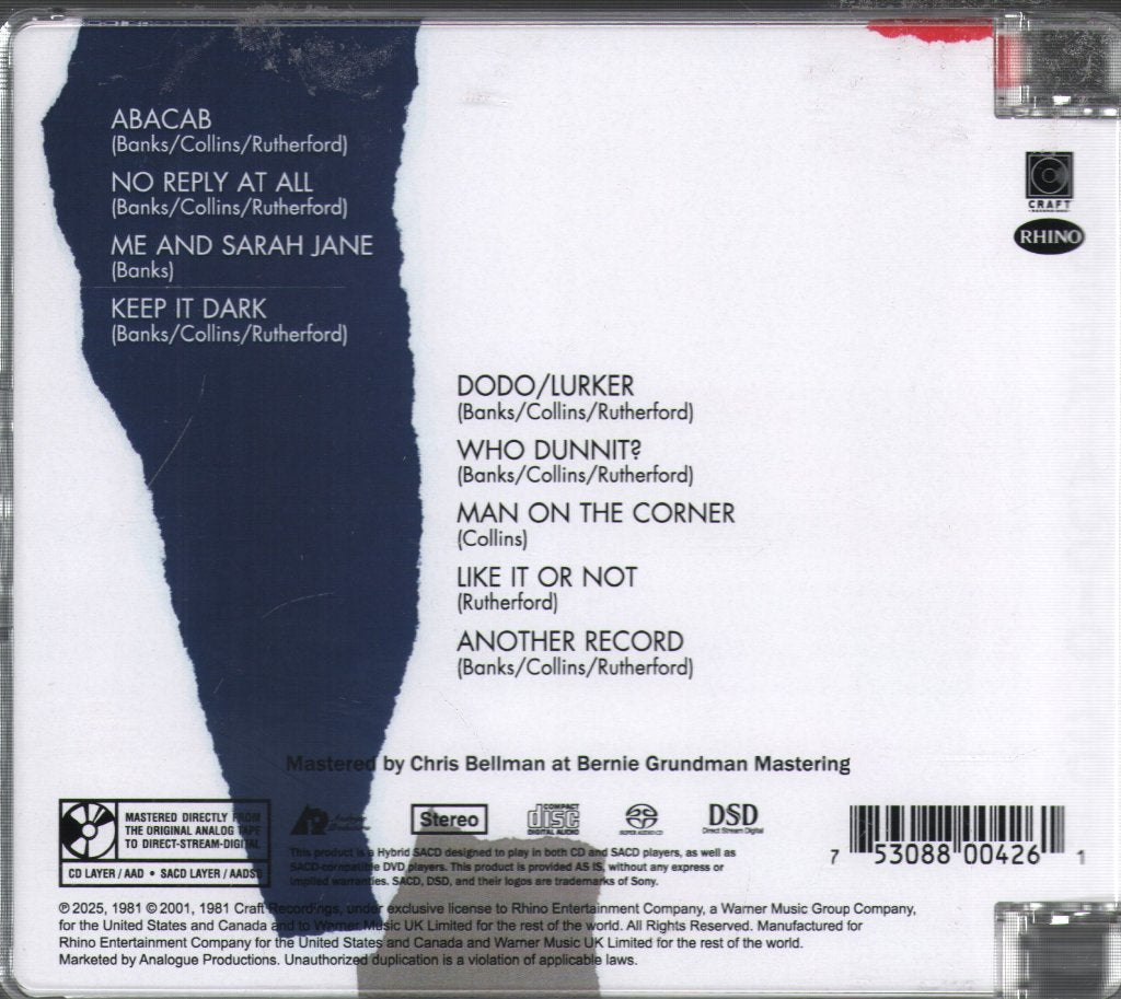 Genesis - Abacab - Cd
