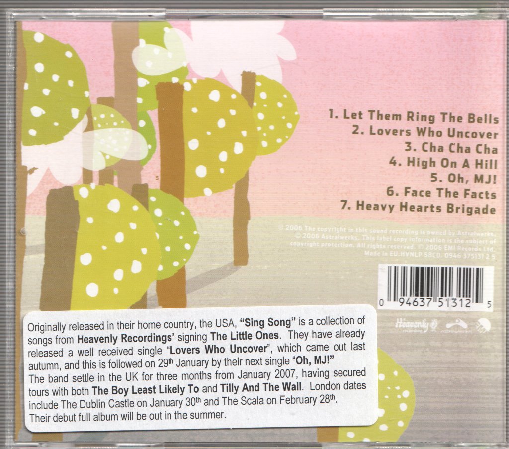 Little Ones - Sing Song - Cd