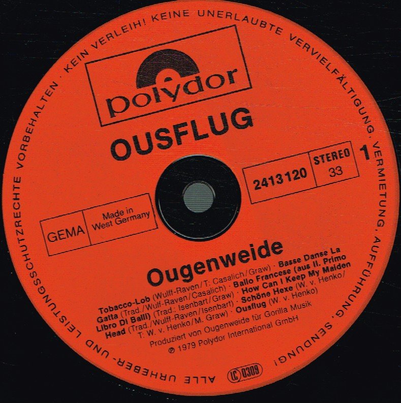 Ougenweide - Ousflug - Lp