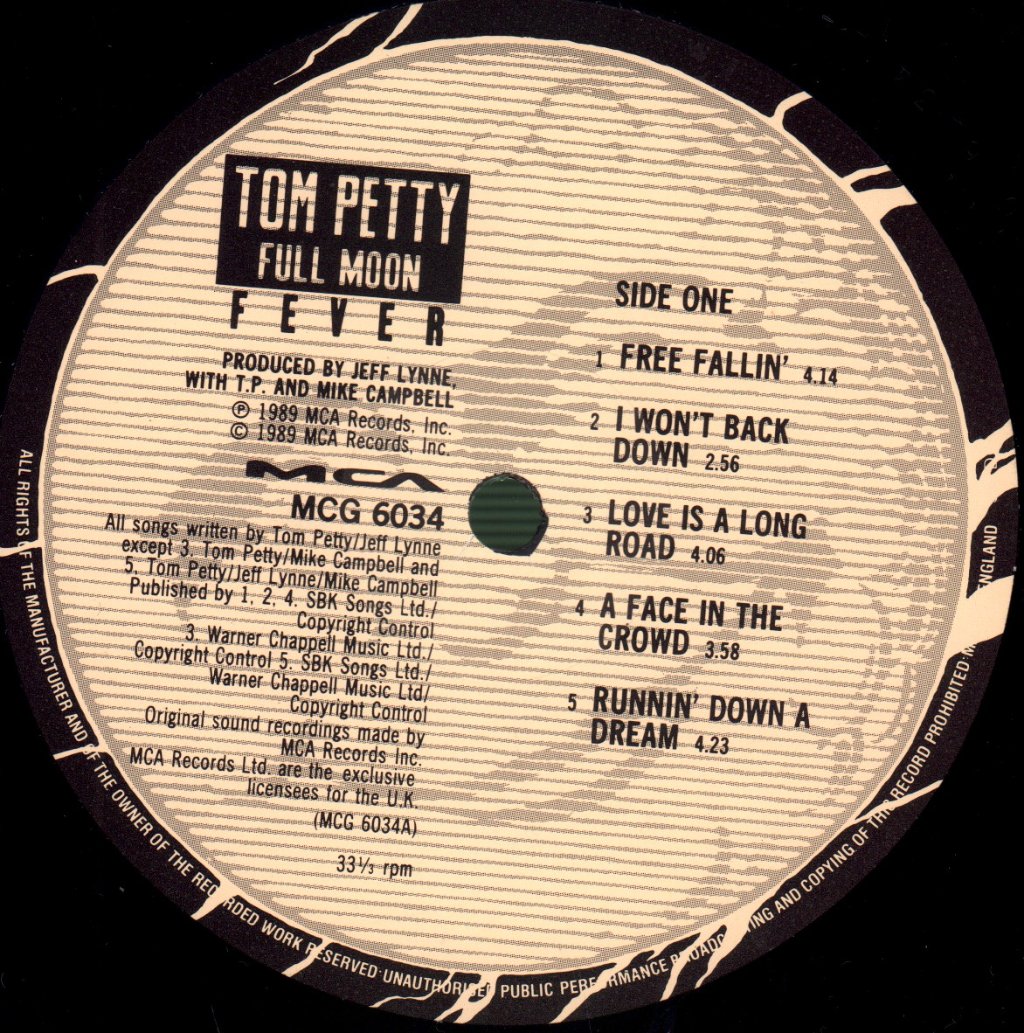 Tom Petty And The Heartbreakers - Full Moon Fever - Lp