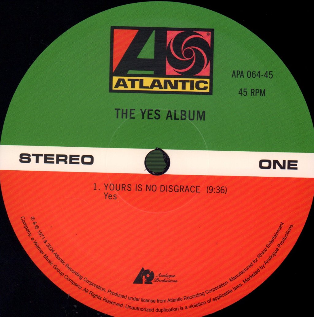 Yes - Yes Album - Double 12 Inch