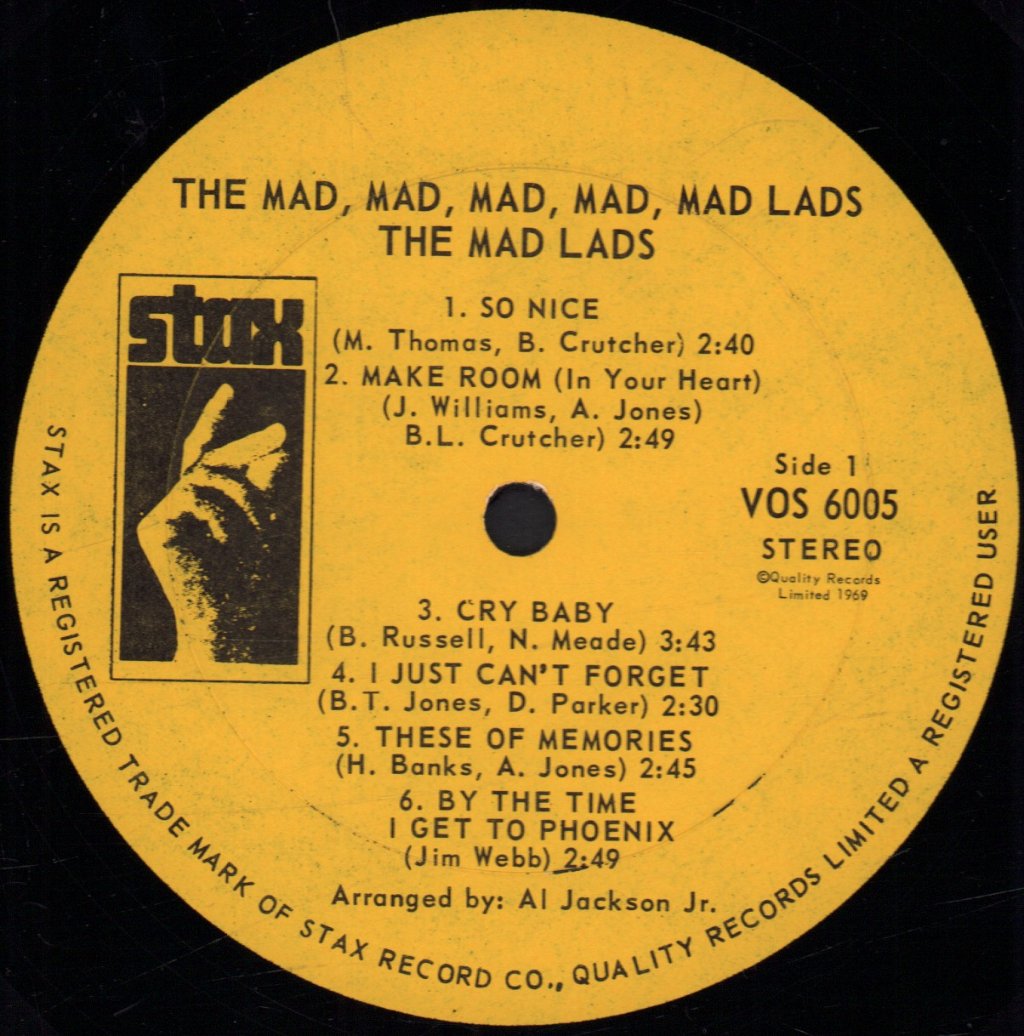 Mad Lads - Mad, Mad, Mad, Mad, Mad Lads - Lp