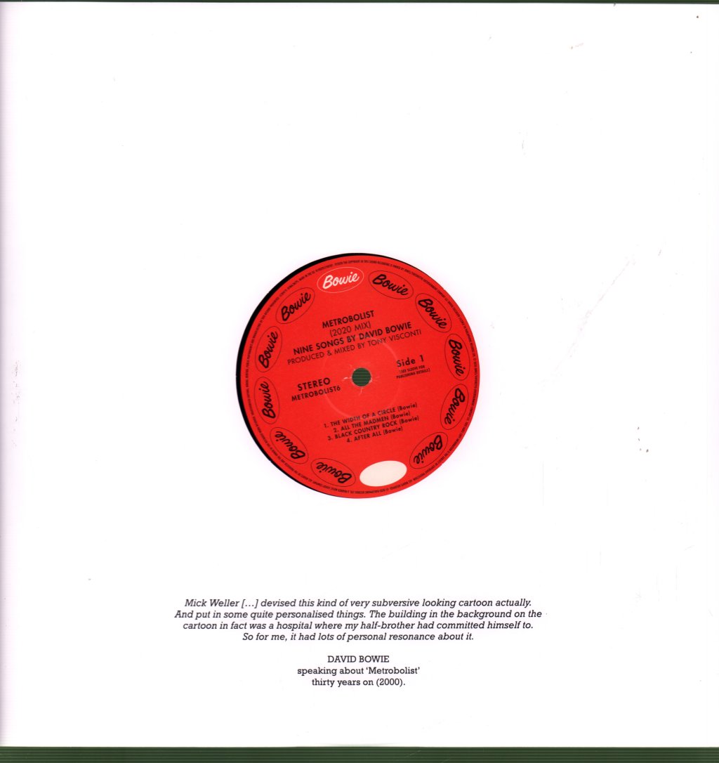 David Bowie - Metrobolist (Nine Songs By David Bowie) - Lp