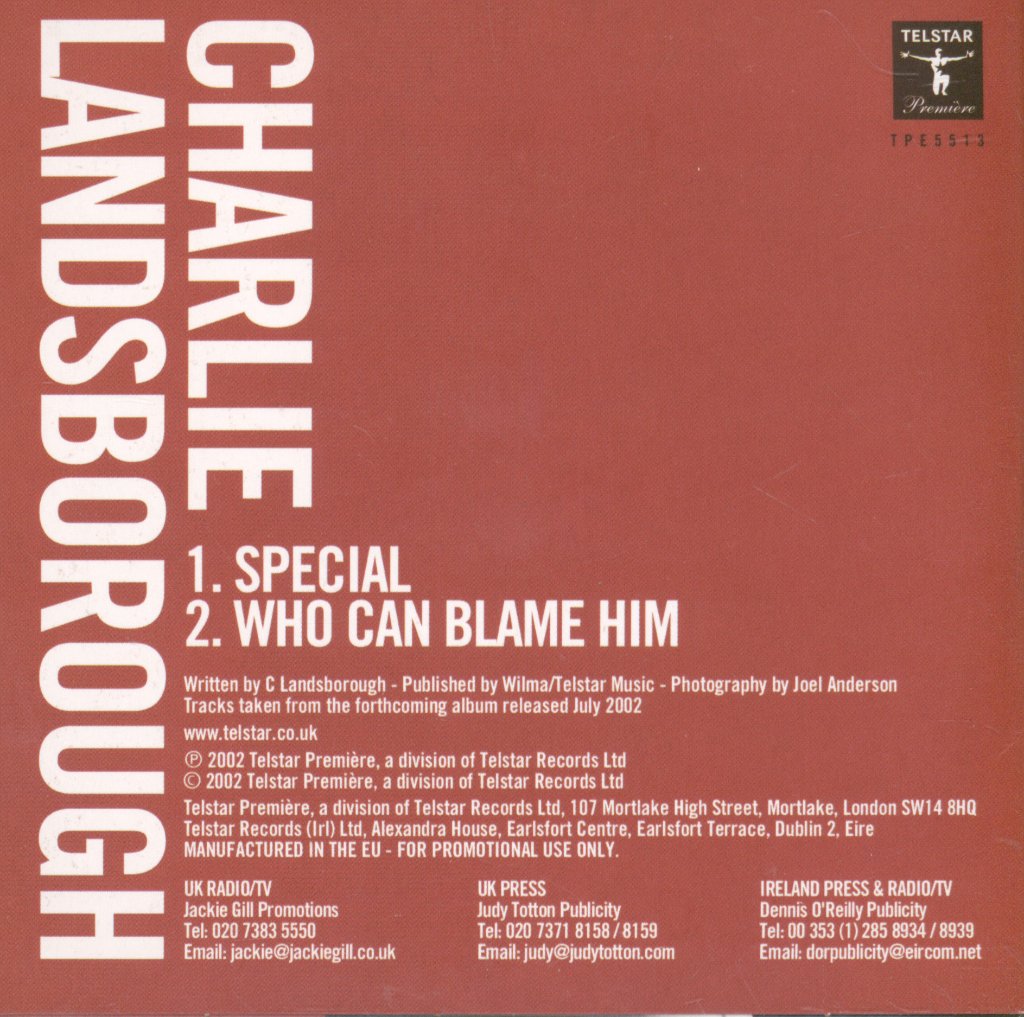 Charlie Landsborough - Special - Cd