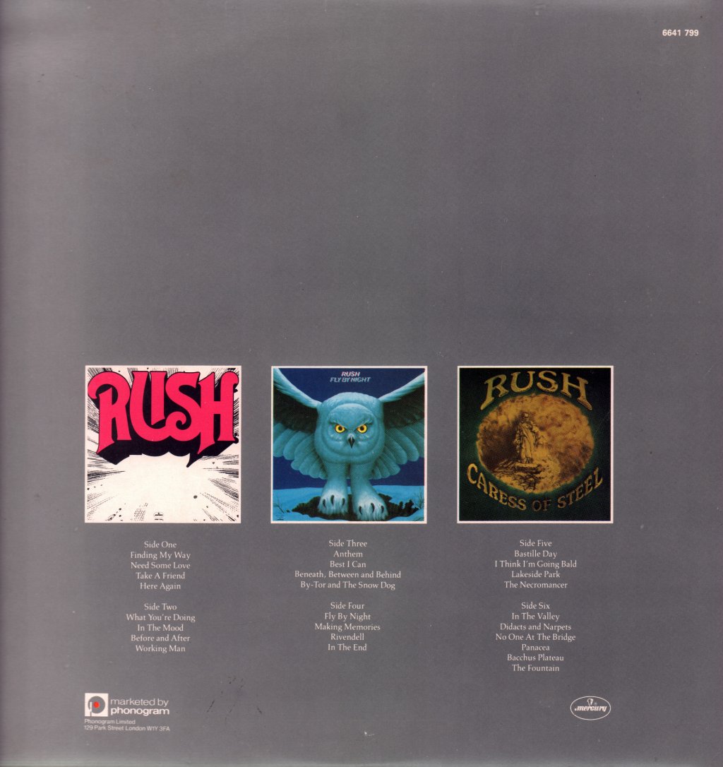 Rush - Archives - Triple Lp