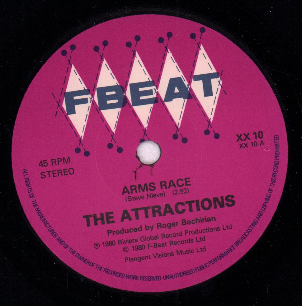 Attractions (Elvis Costello's Backing Band) - Arms Race - 7 Inch
