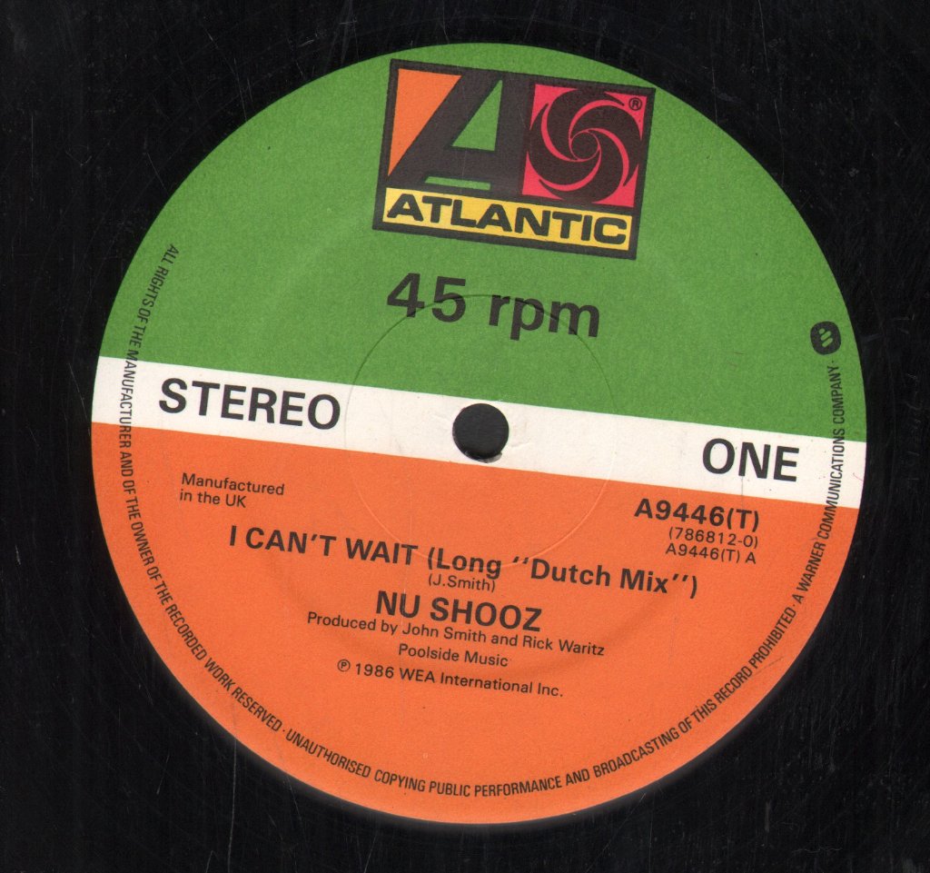 Nu Shooz - I Can't Wait - 12 Inch