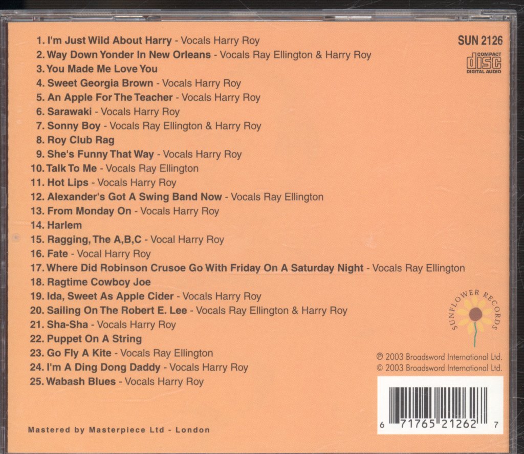 Harry Roy's Tiger Ragamuffins - Swinging With The Tigers - Cd