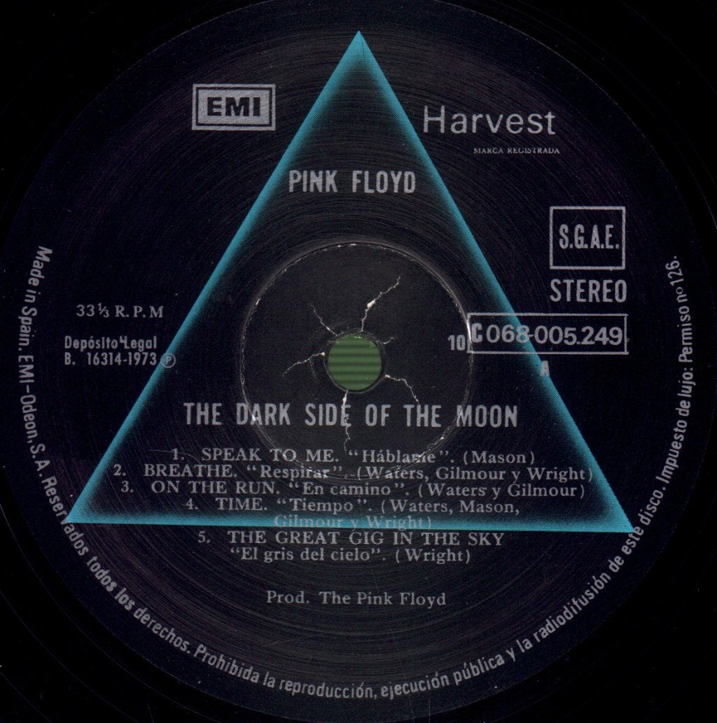 Pink Floyd - Dark Side Of The Moon - Lp