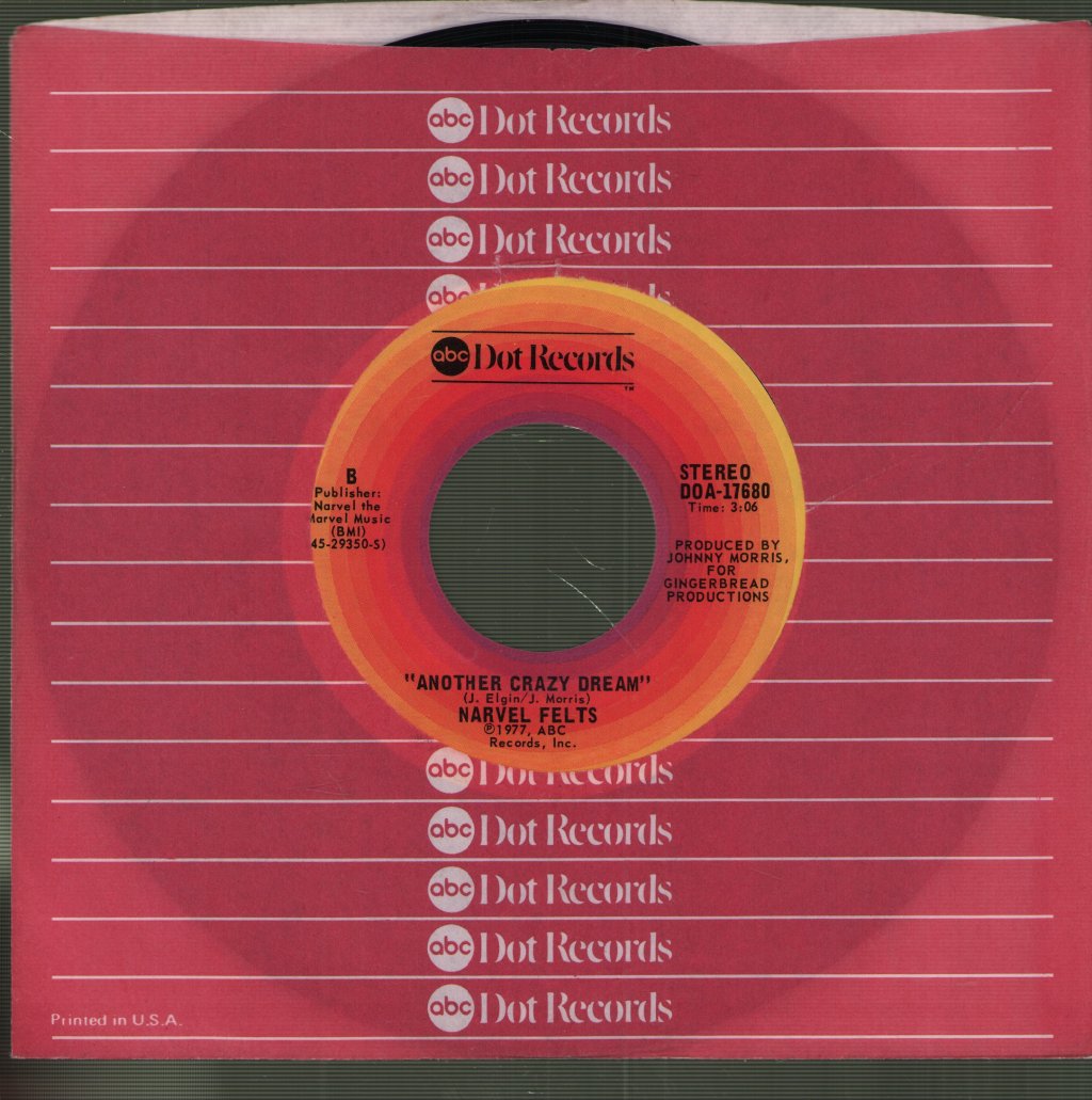 Narvel Felts - Feeling's Right / Another Crazy Dream - 7 Inch