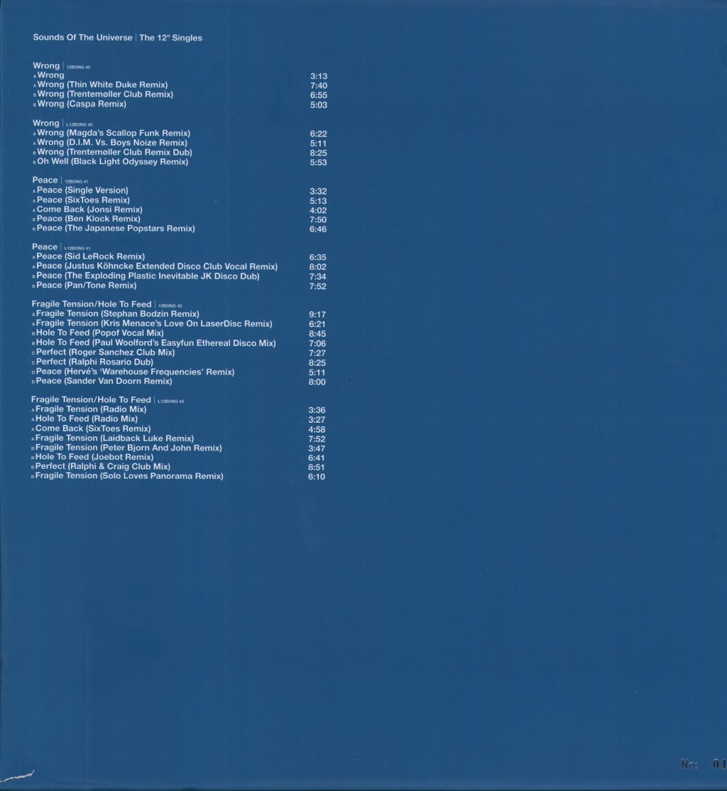 Depeche Mode - Sounds Of The Universe I The 12" Singles - 12 Inch Set