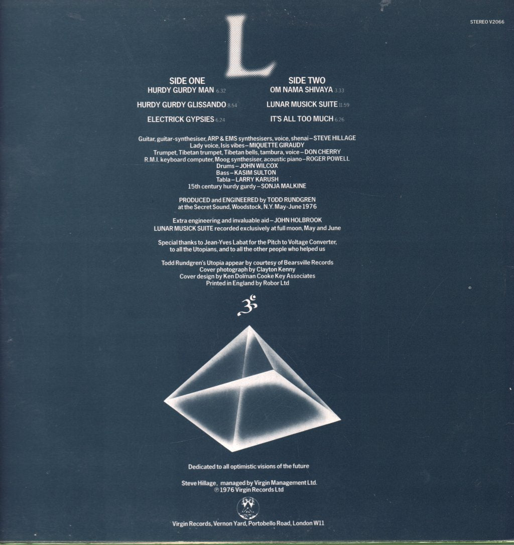 Steve Hillage - L - Lp