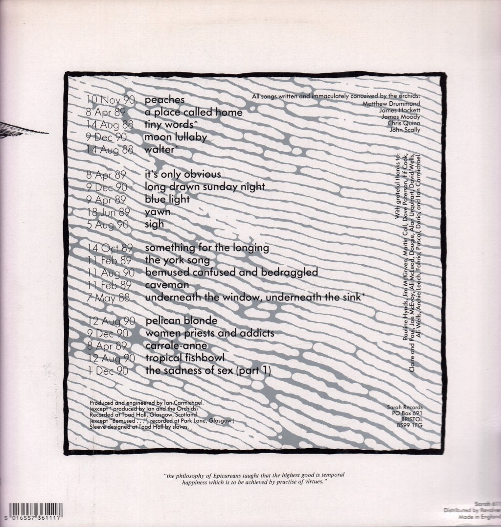 Orchids (Indie Group) - Epicurean - Double Lp