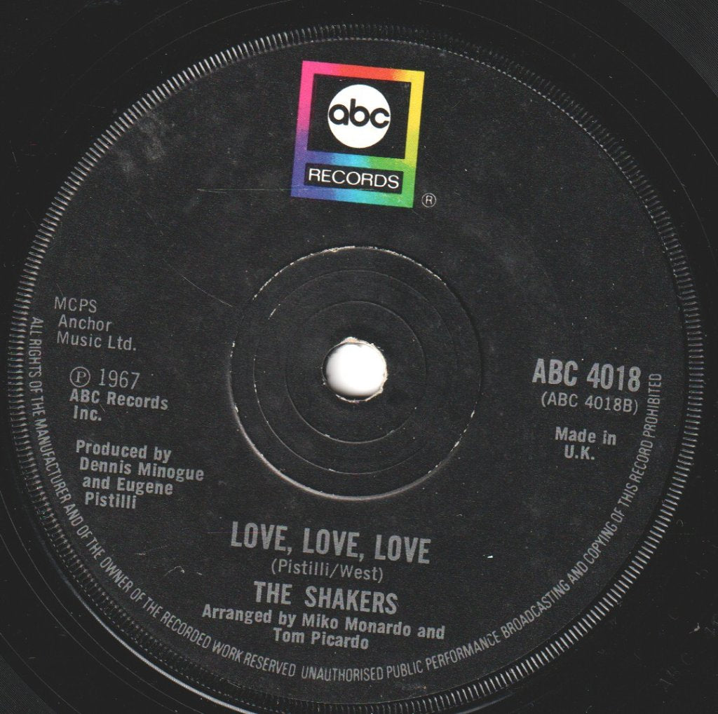Shakers (70'S Group) - One Wonderful Moment - 7 Inch