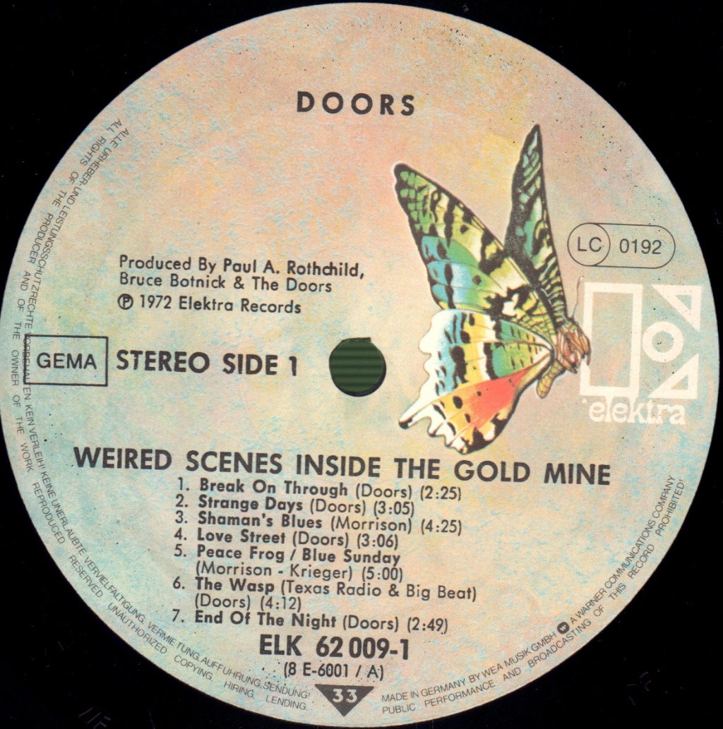 Doors - Weird Scenes Inside The Gold Mine - Double Lp