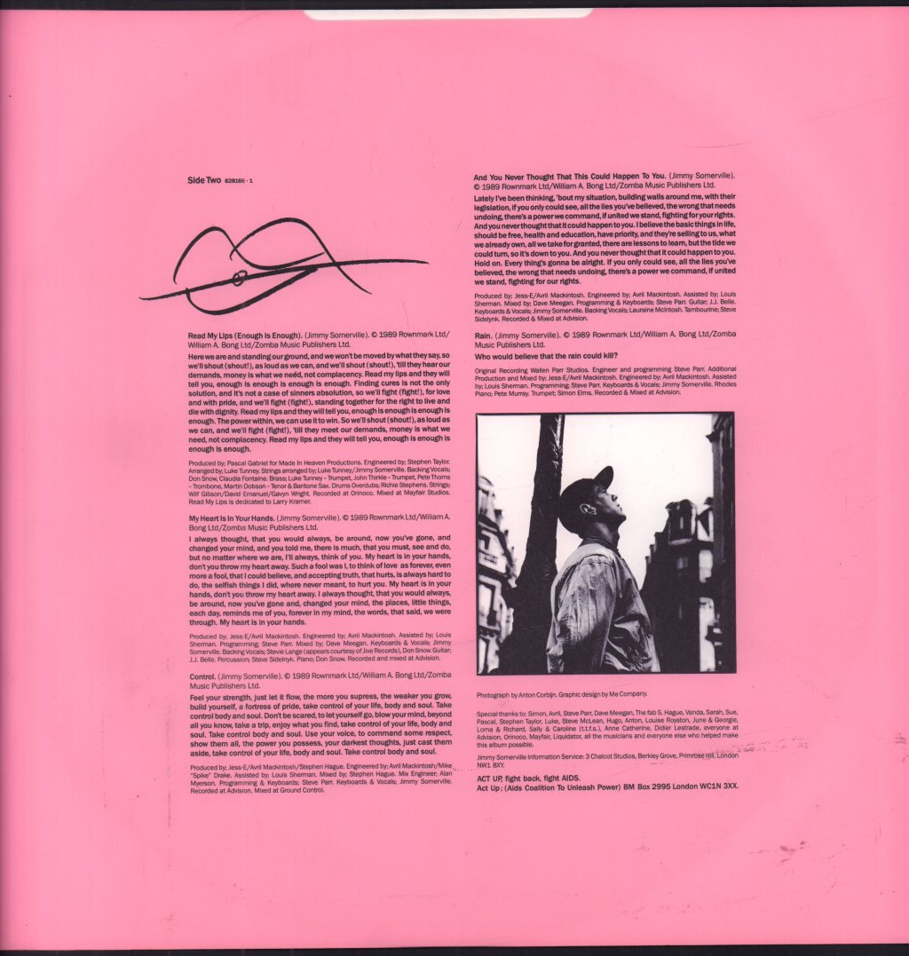 Jimmy Somerville - Read My Lips - Lp