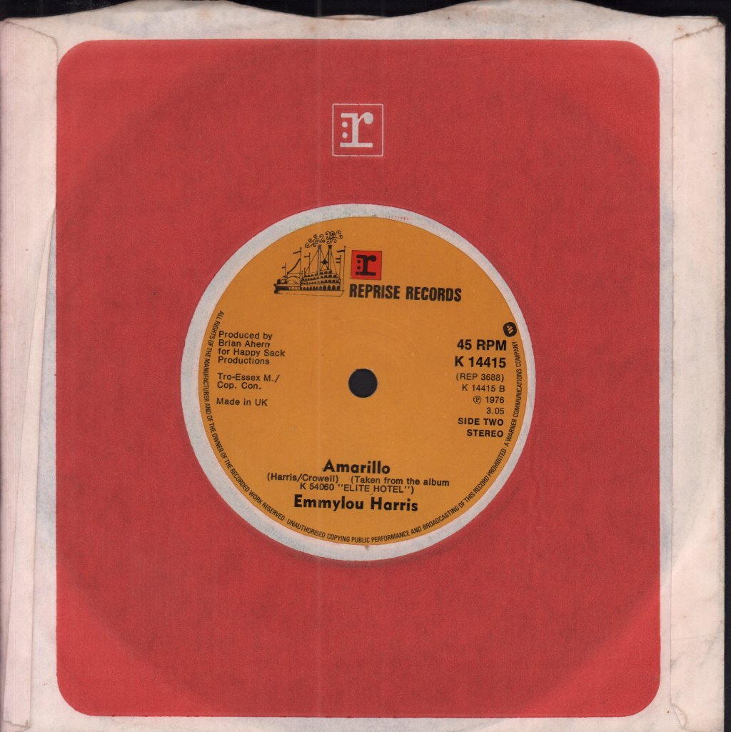 Emmylou Harris - Here There And Everywhere - 7 Inch