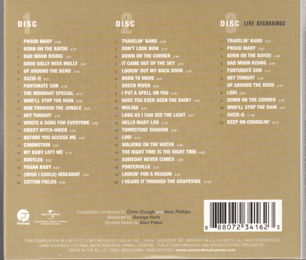 Creedence Clearwater Revival - Ultimate Creedence Clearwater Revival: Greatest Hits & All-Time Classics - Triple Cd