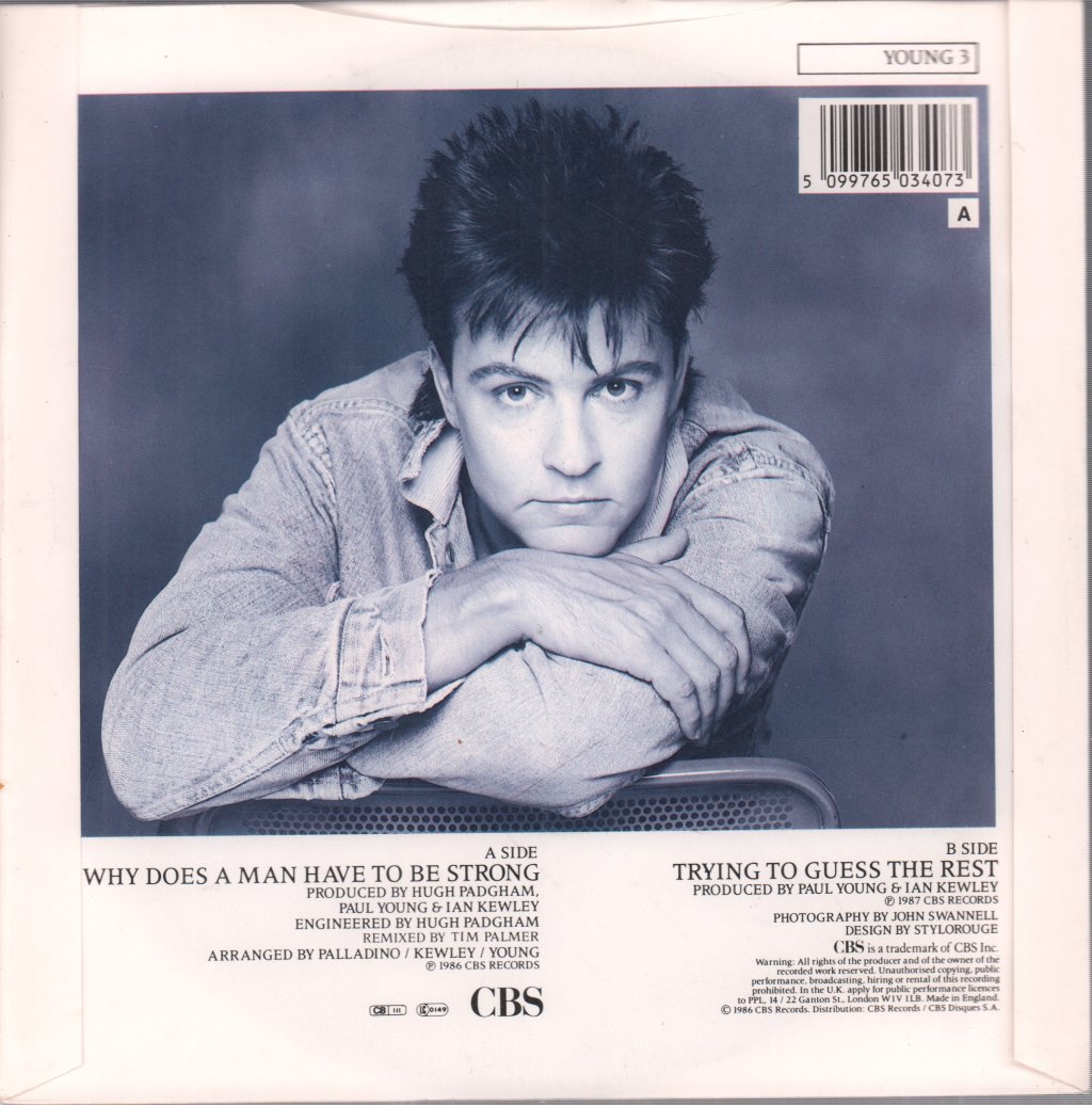 Paul Young - Why Does A Man Have To Be Strong - 7 Inch