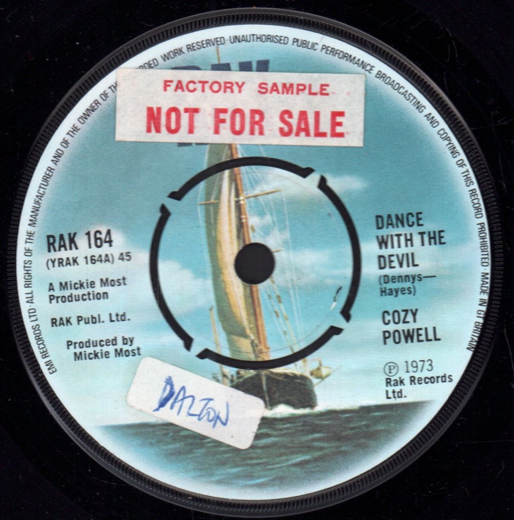 Cozy Powell - Dance With The Devil - 7 Inch