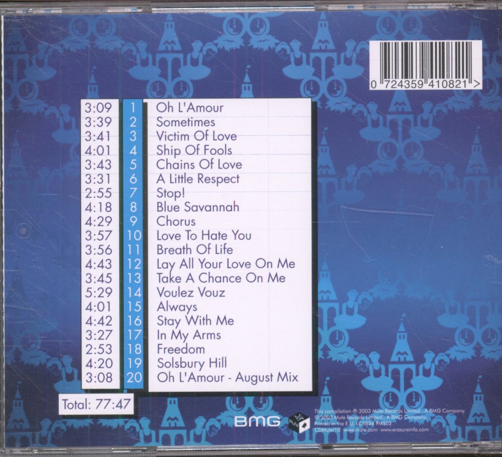 Erasure - Hits! The Very Best Of Erasure - Cd