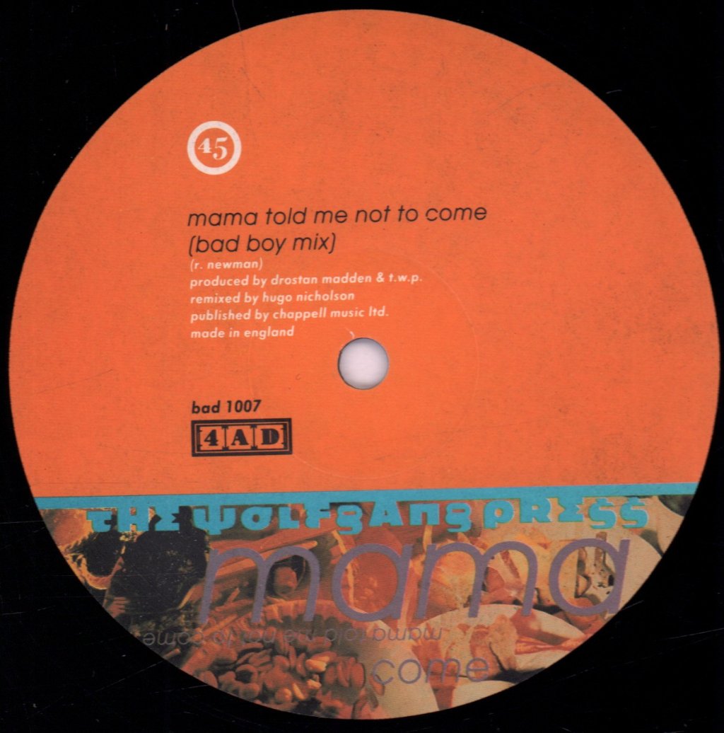 Wolfgang Press - Mama Told Me Not To Come - 12 Inch