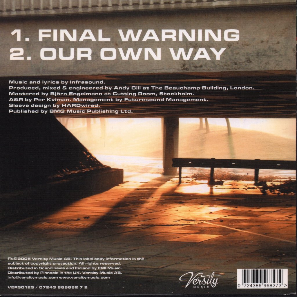 Infrasound - Final Warning - 7 Inch