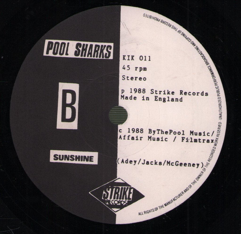 Pool Sharks - Destination Unknown - 7 Inch