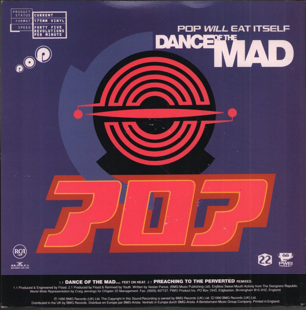 Pop Will Eat Itself - Dance Of The Mad - 7 Inch