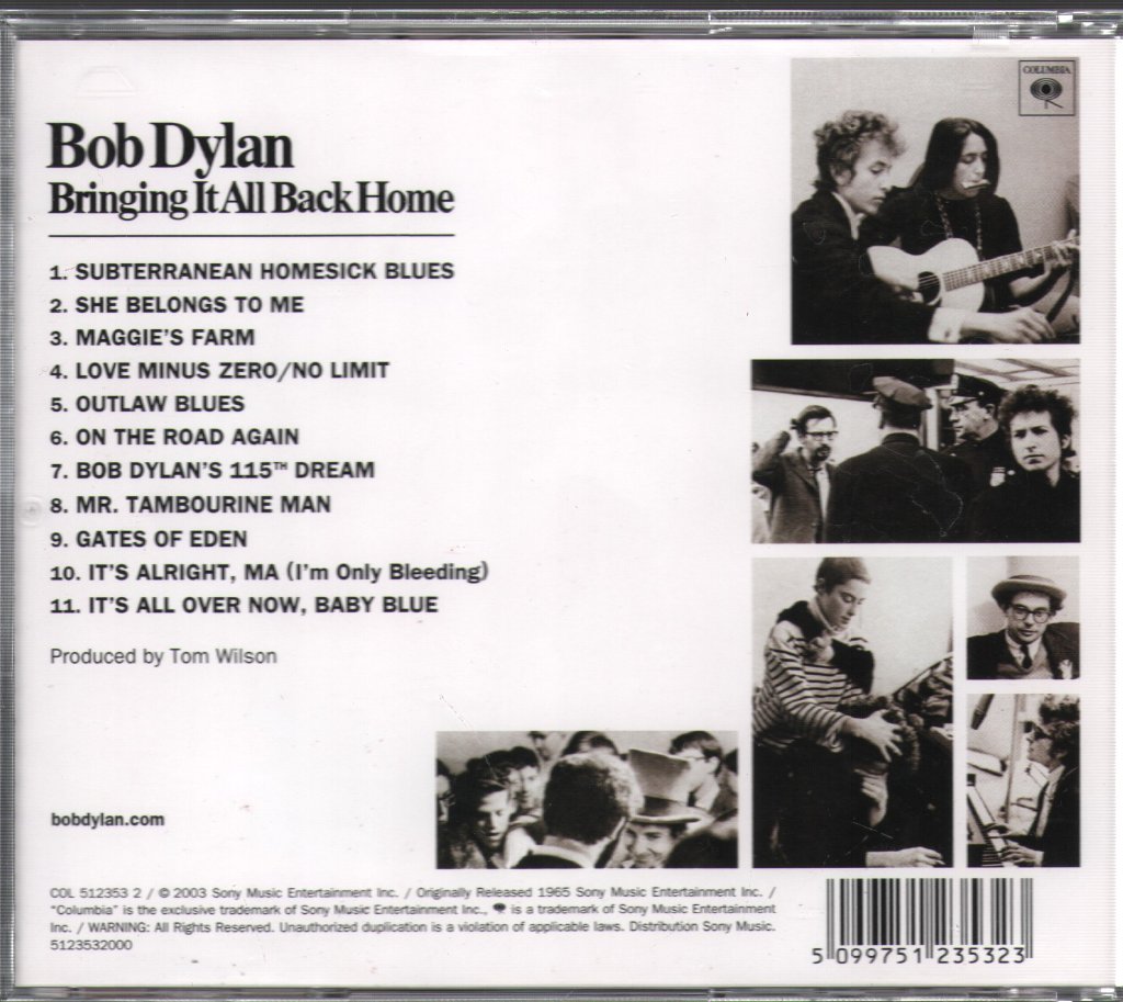 Bob Dylan - Bringing It All Back Home - Cd