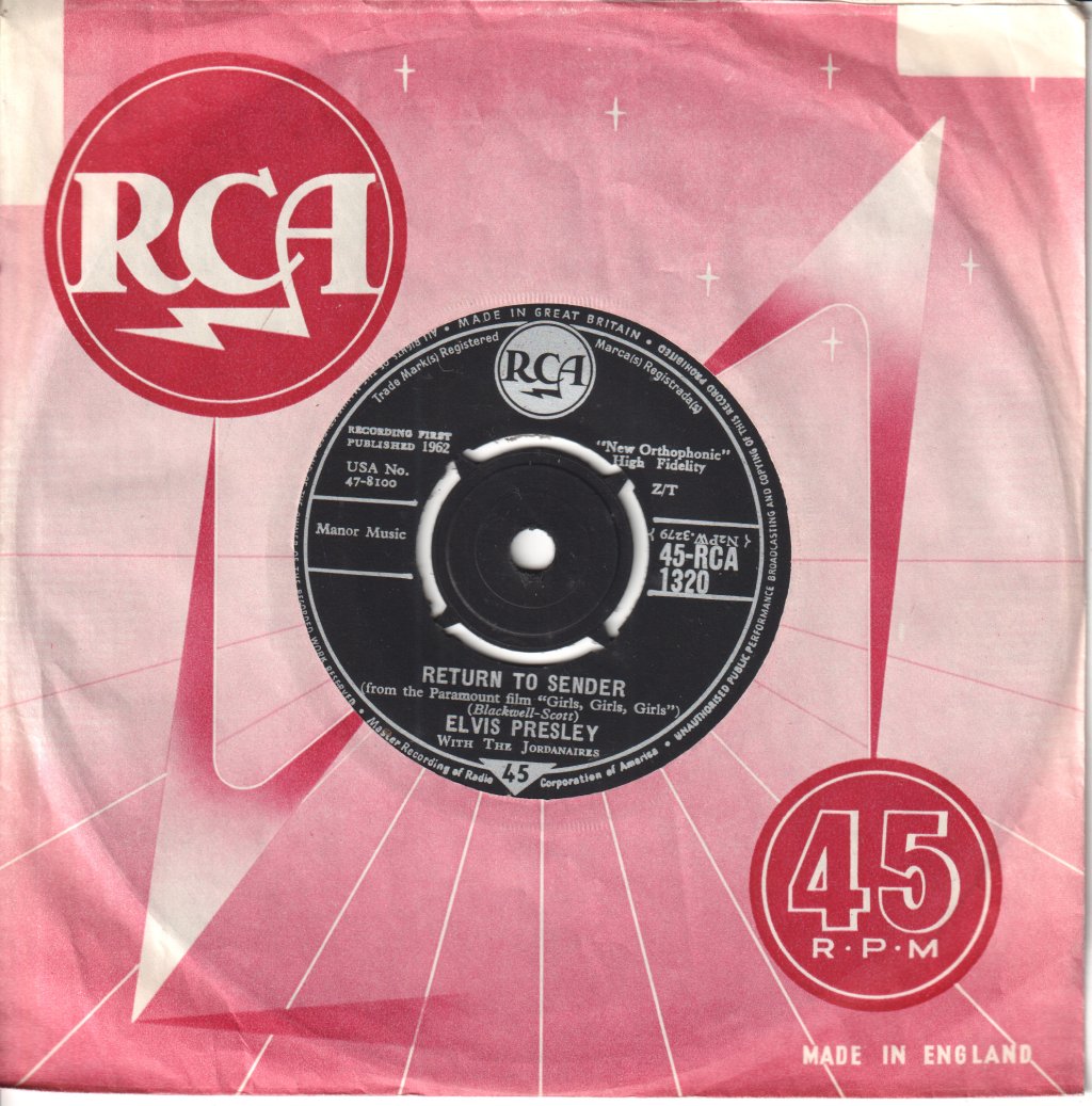 Elvis Presley - Return To Sender - 7 Inch