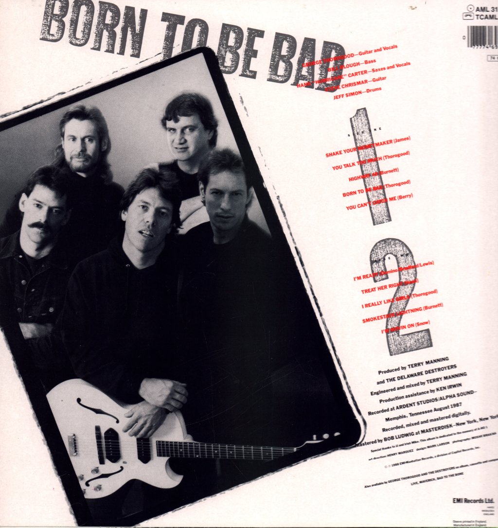 George Thorogood And The Destroyers - Born To Be Bad - Lp