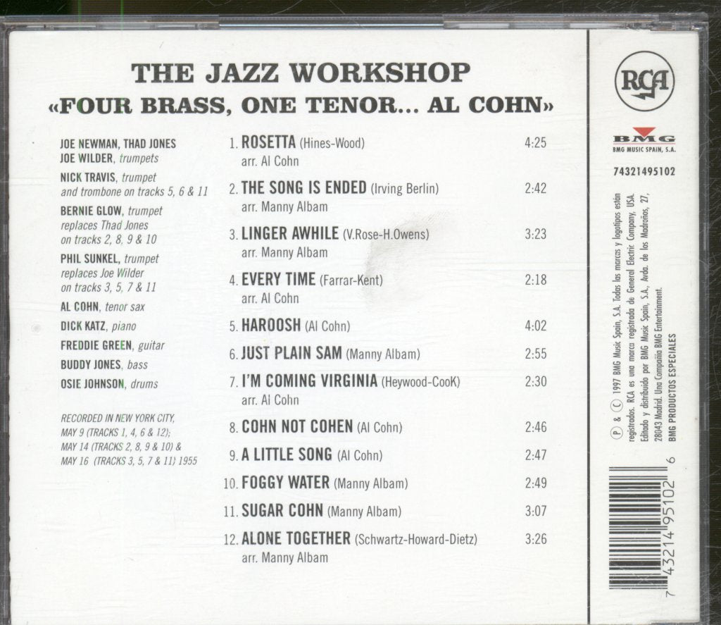 Jazz Workshop - Four Brass One Tenor... Al Cohn - Cd
