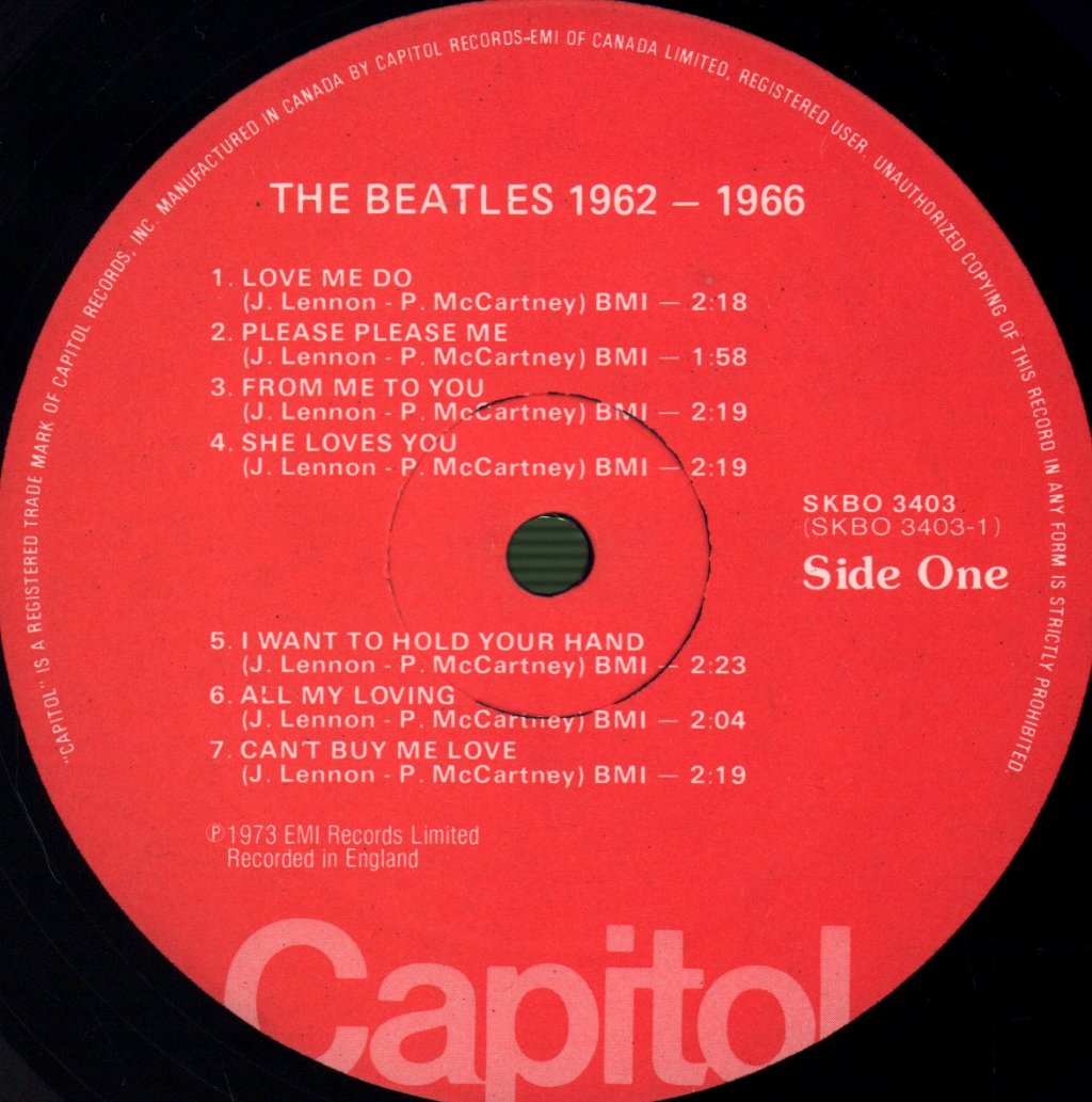 Beatles - 1962-1966 - Double Lp
