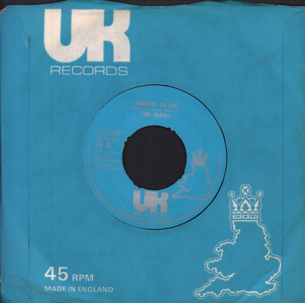 Tina Harvey - Nowhere To Run - 7 Inch