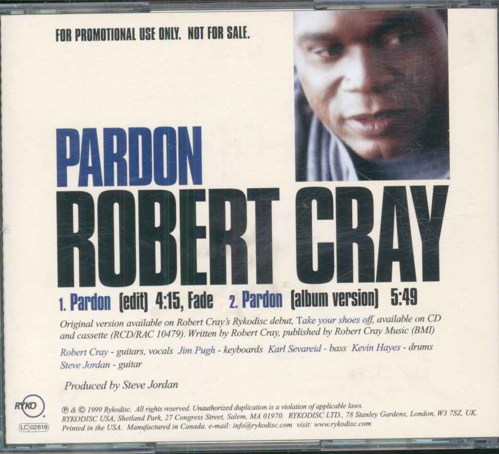 Robert Cray - Pardon - Cd