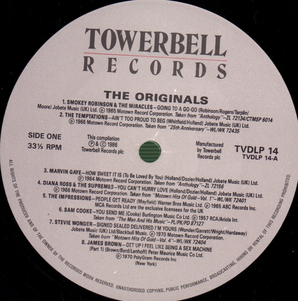Various Artists - Originals - Double Lp