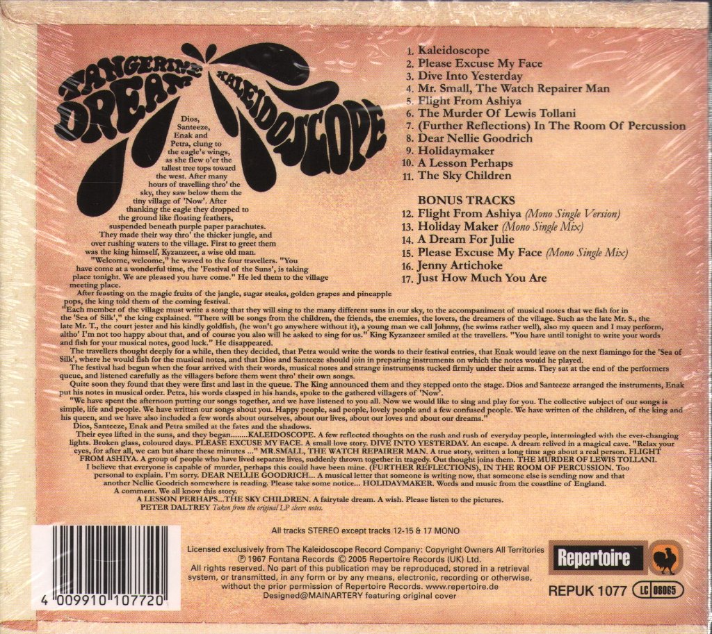 Kaleidoscope - Tangerine Dream - Cd