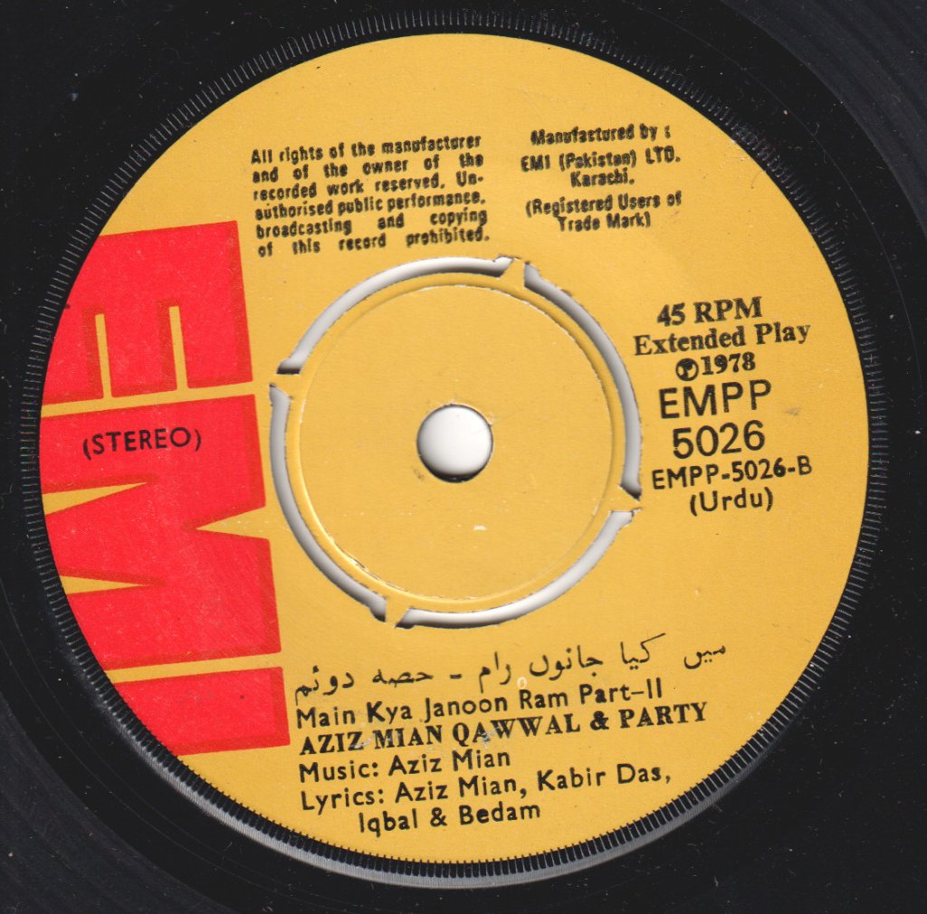 Aziz Mian - Main Kya Janoon Ram Part 1&2 - 7 Inch