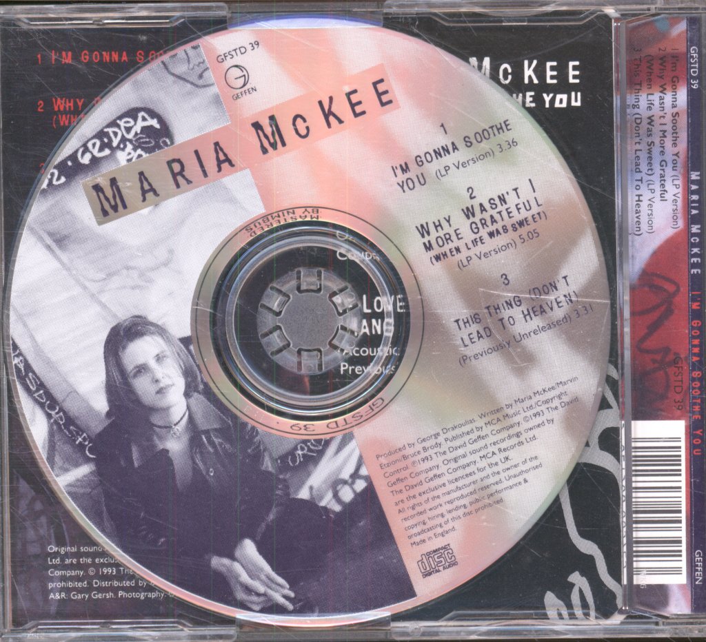 Maria Mckee - I'm Gonna Soothe You - Cd