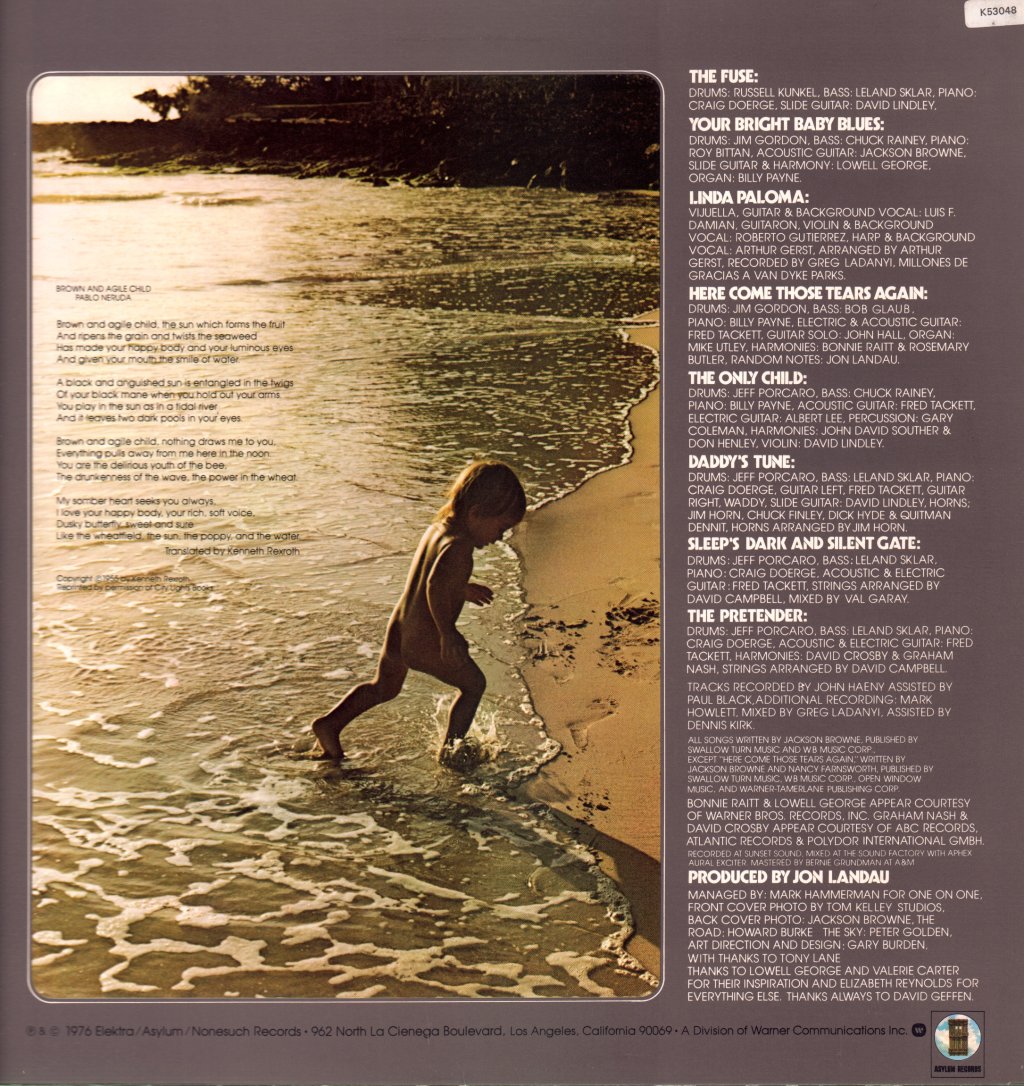 Jackson Browne - Pretender - Lp