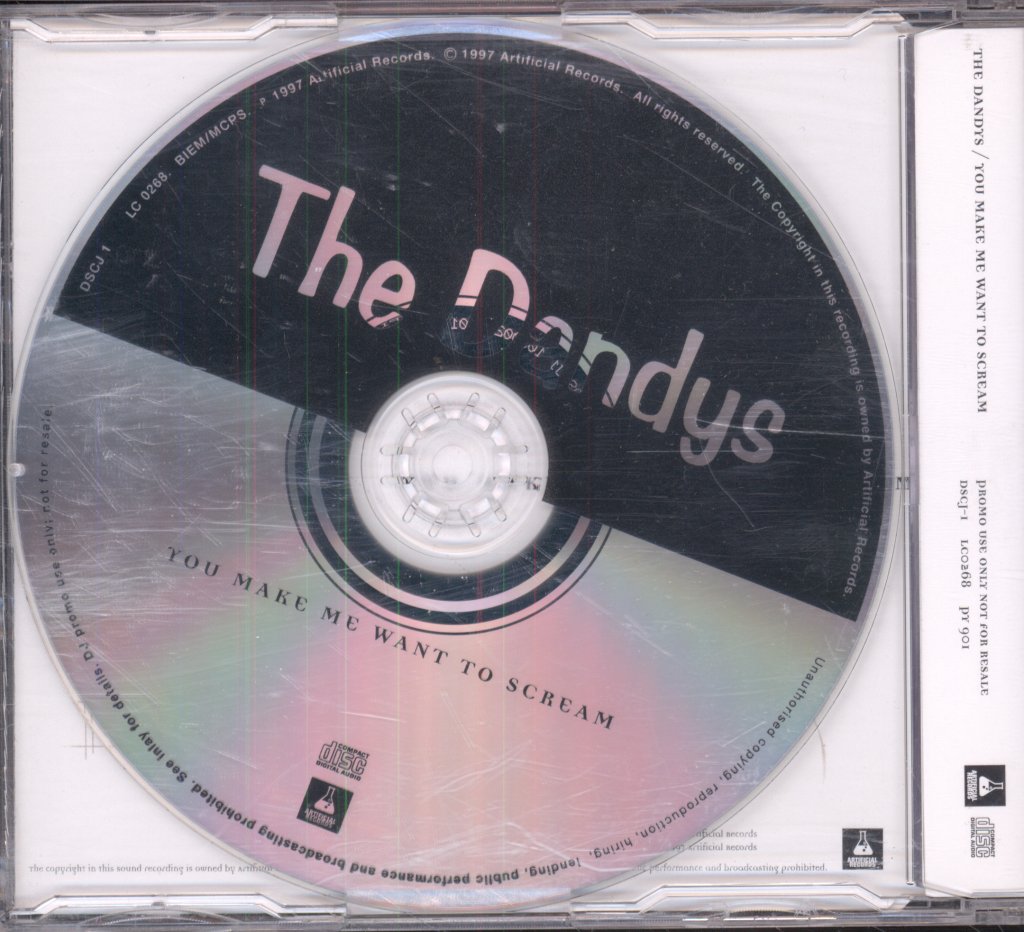 Dandys - You Make Me Want To Scream - Cd