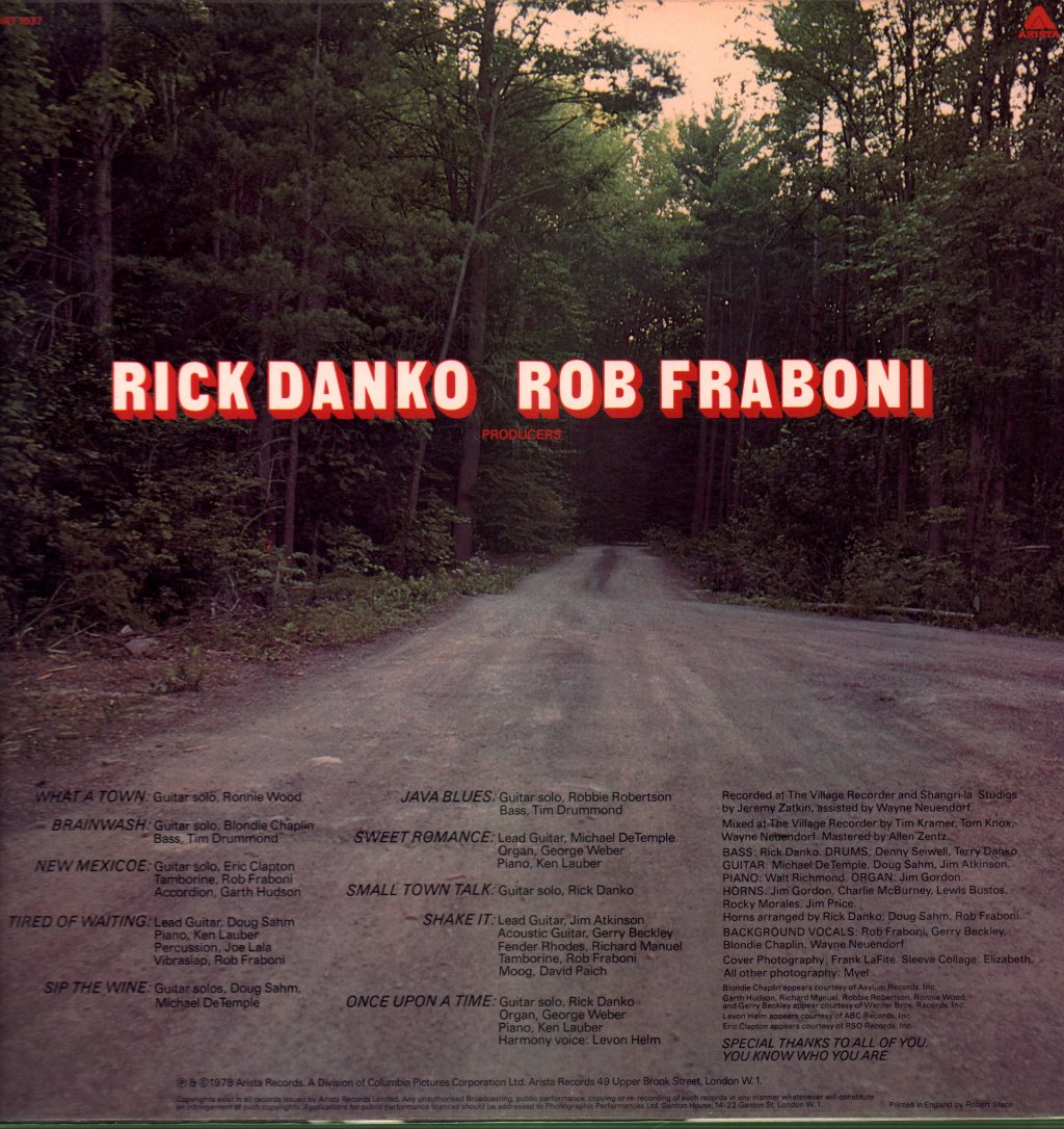 Rick Danko - Rick Danko - Lp