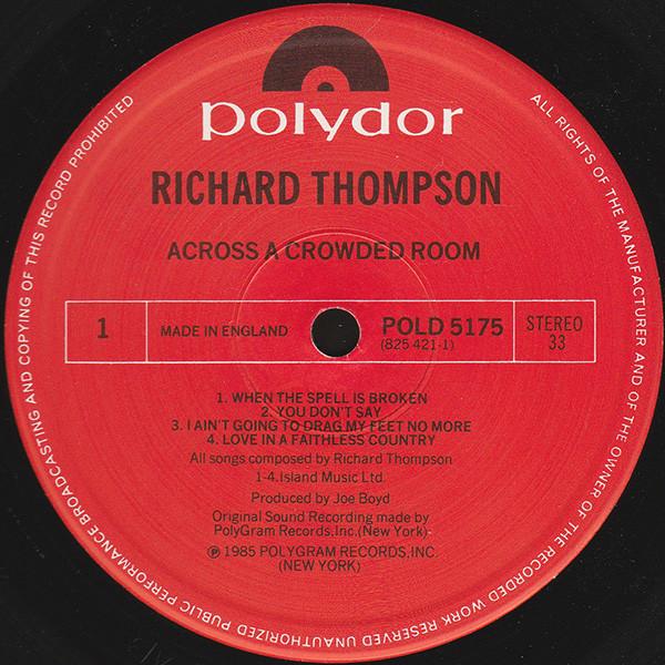 Richard Thompson - Across A Crowded Room - Lp
