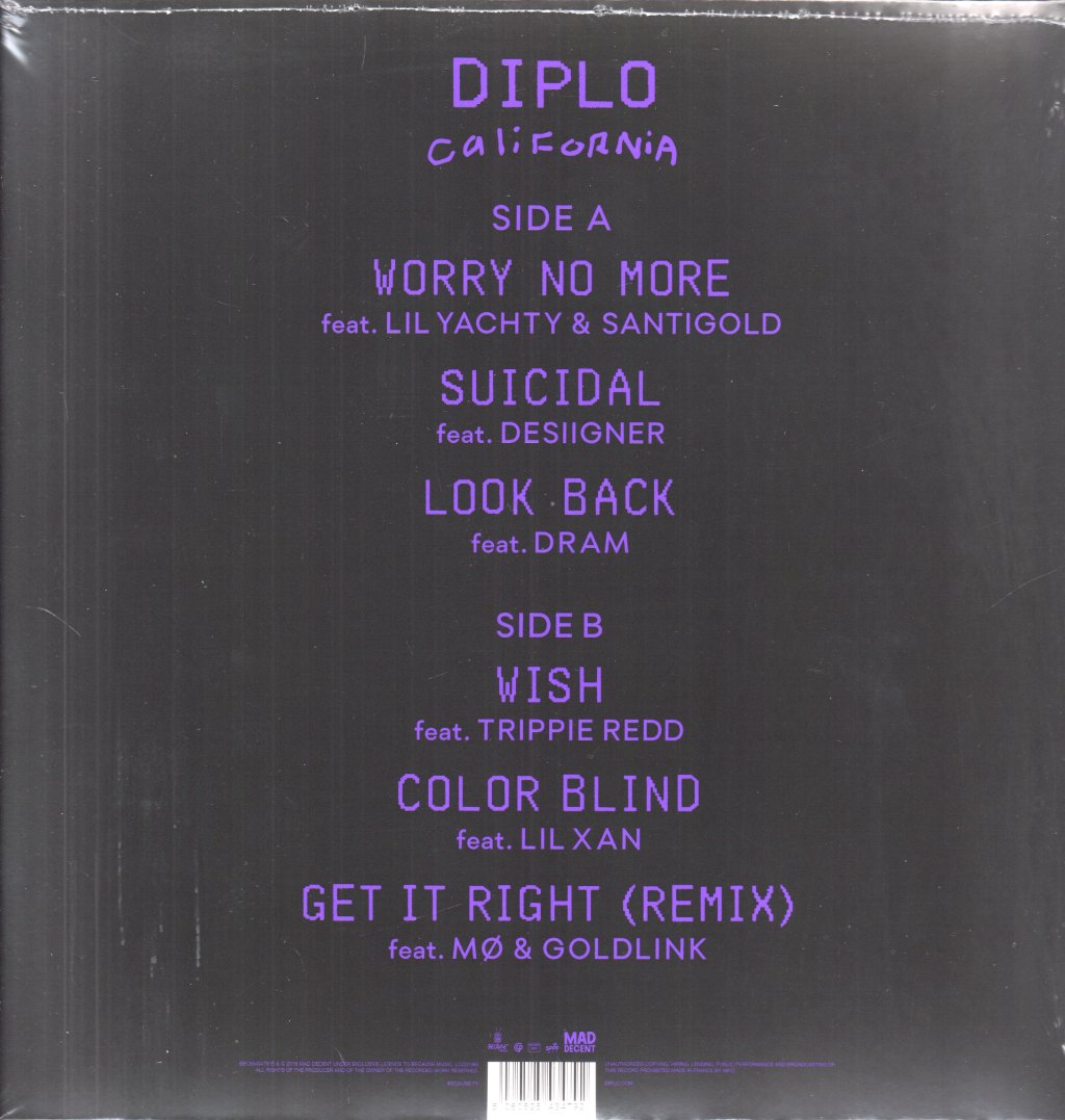 Diplo - California - 12 Inch