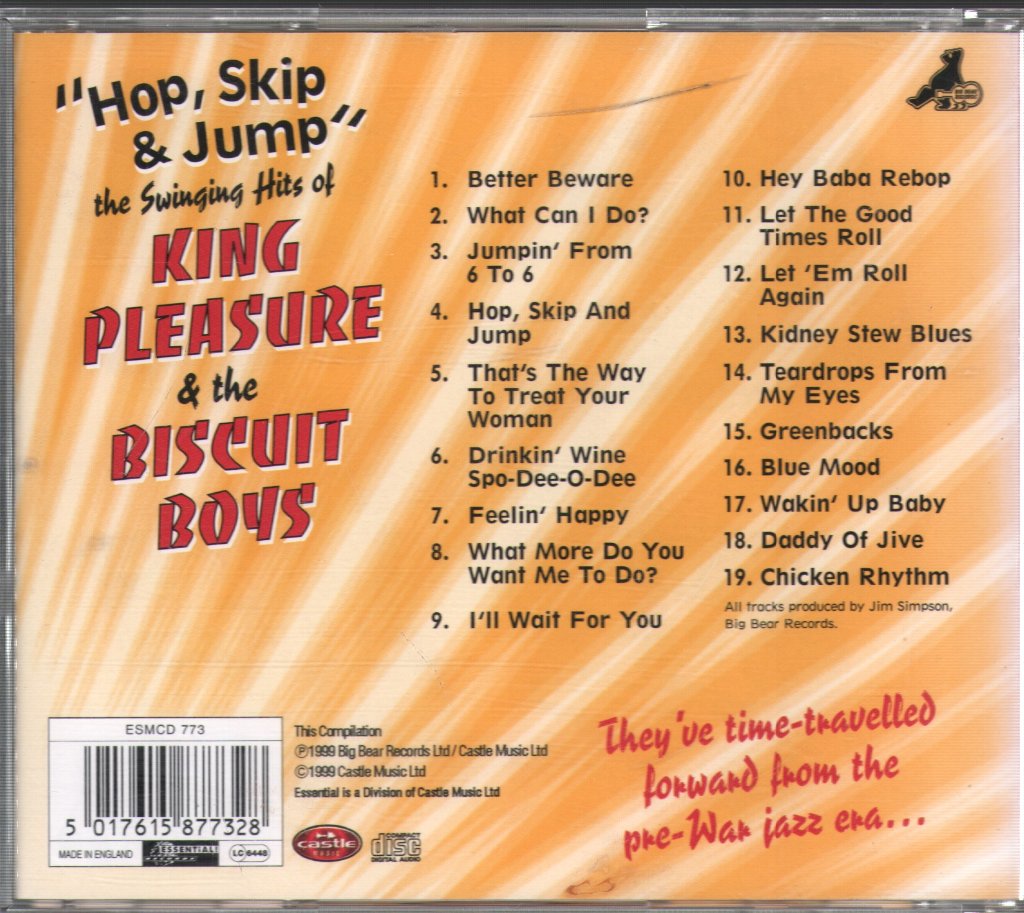 King Pleasure And The Biscuit Boys - "Hop, Skip & Jump" The Swinging Hits Of - Cd