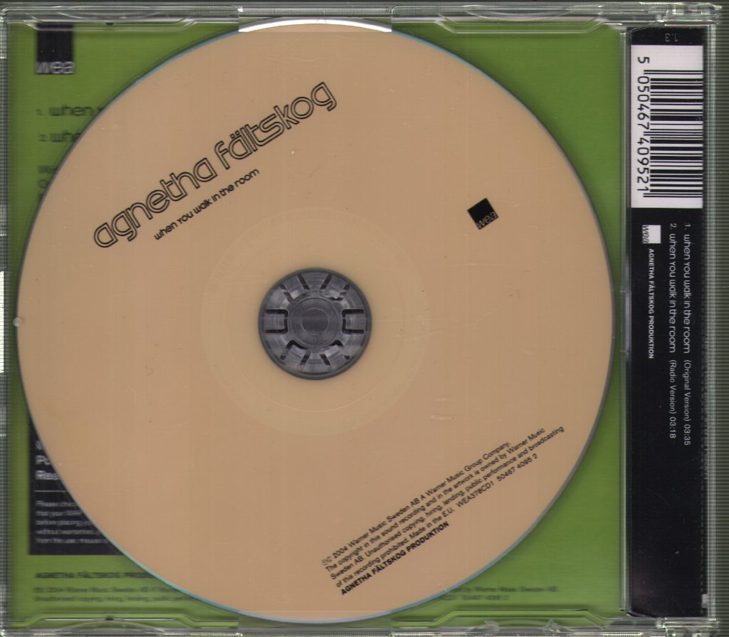 Agnetha Fältskog - When You Walk In The Room - Cd