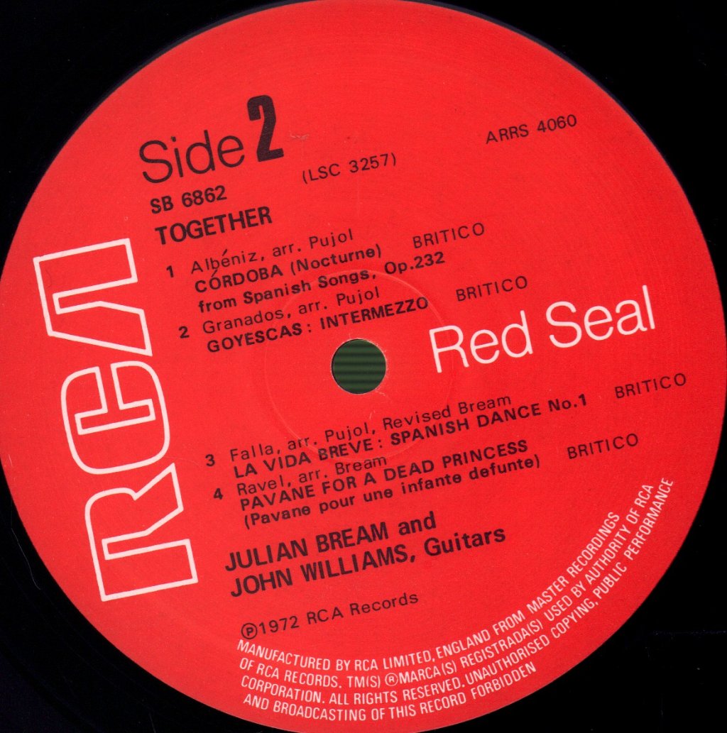 Julian Bream / John Williams - Together - Lp