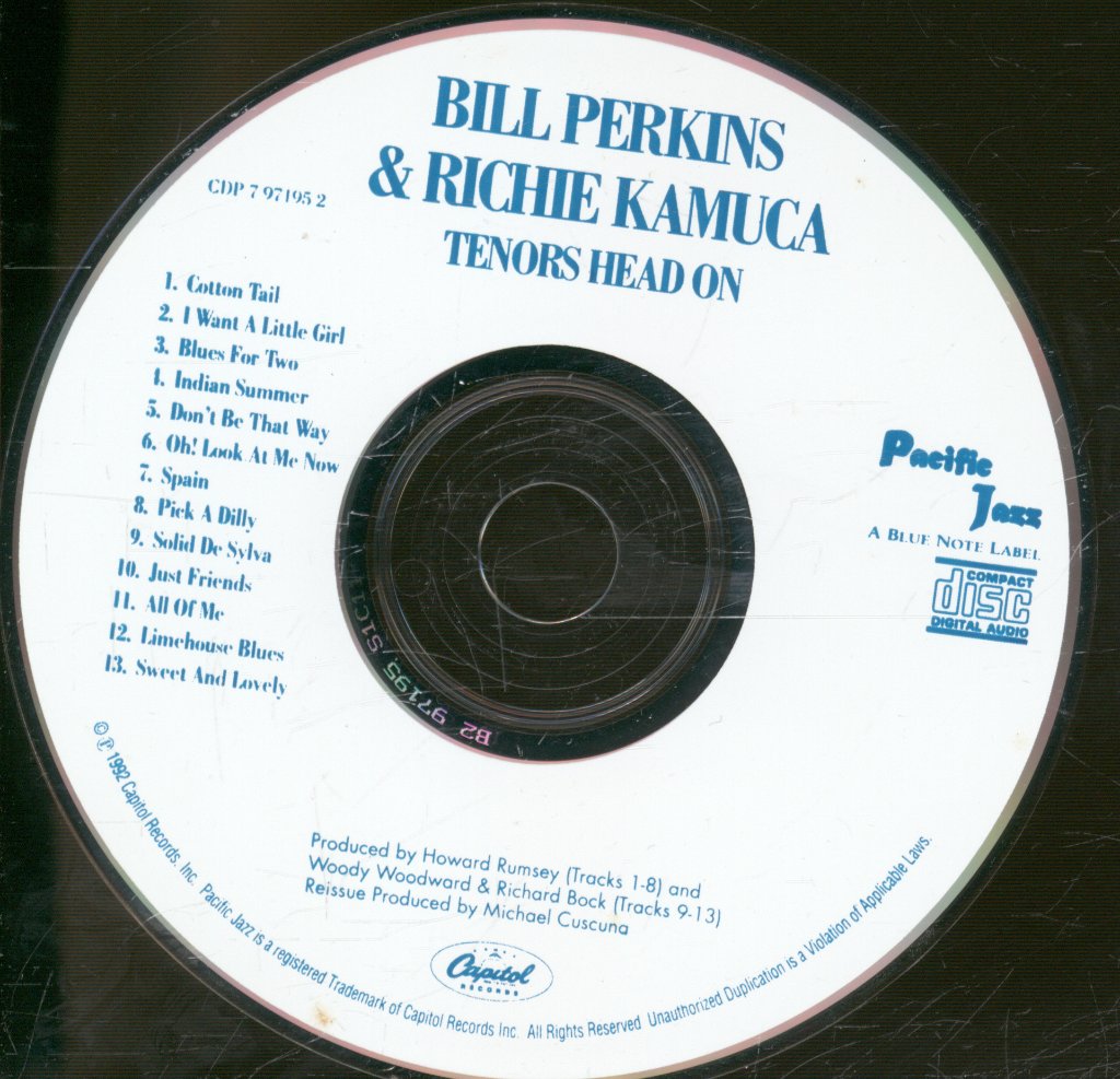 Bill Perkins and Richie Kamuca - Tenors Head-On - Cd