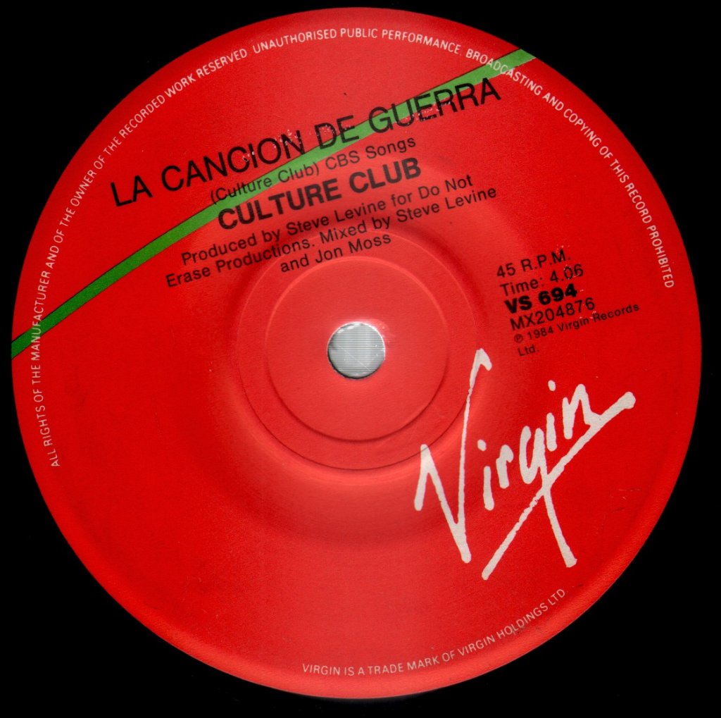 Culture Club - War Song - 7 Inch